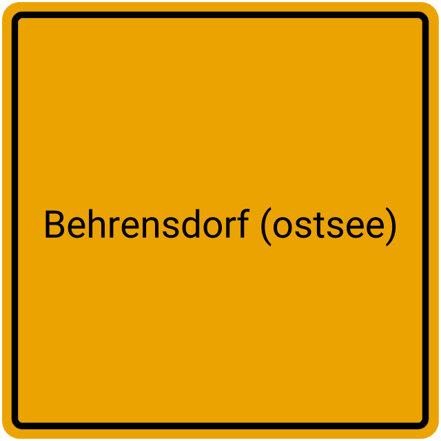 Meldebestätigung Behrensdorf (Ostsee)